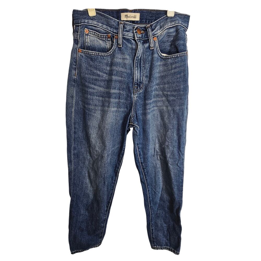 Madewell Womens The Momjean High Waist Sz 27 Denim Pants Preppy Heritage Casual